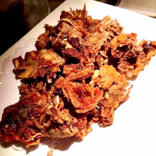 鑫聚德果木烤鸭  椒盐鸭架 原价：8元/份   特惠价：4元