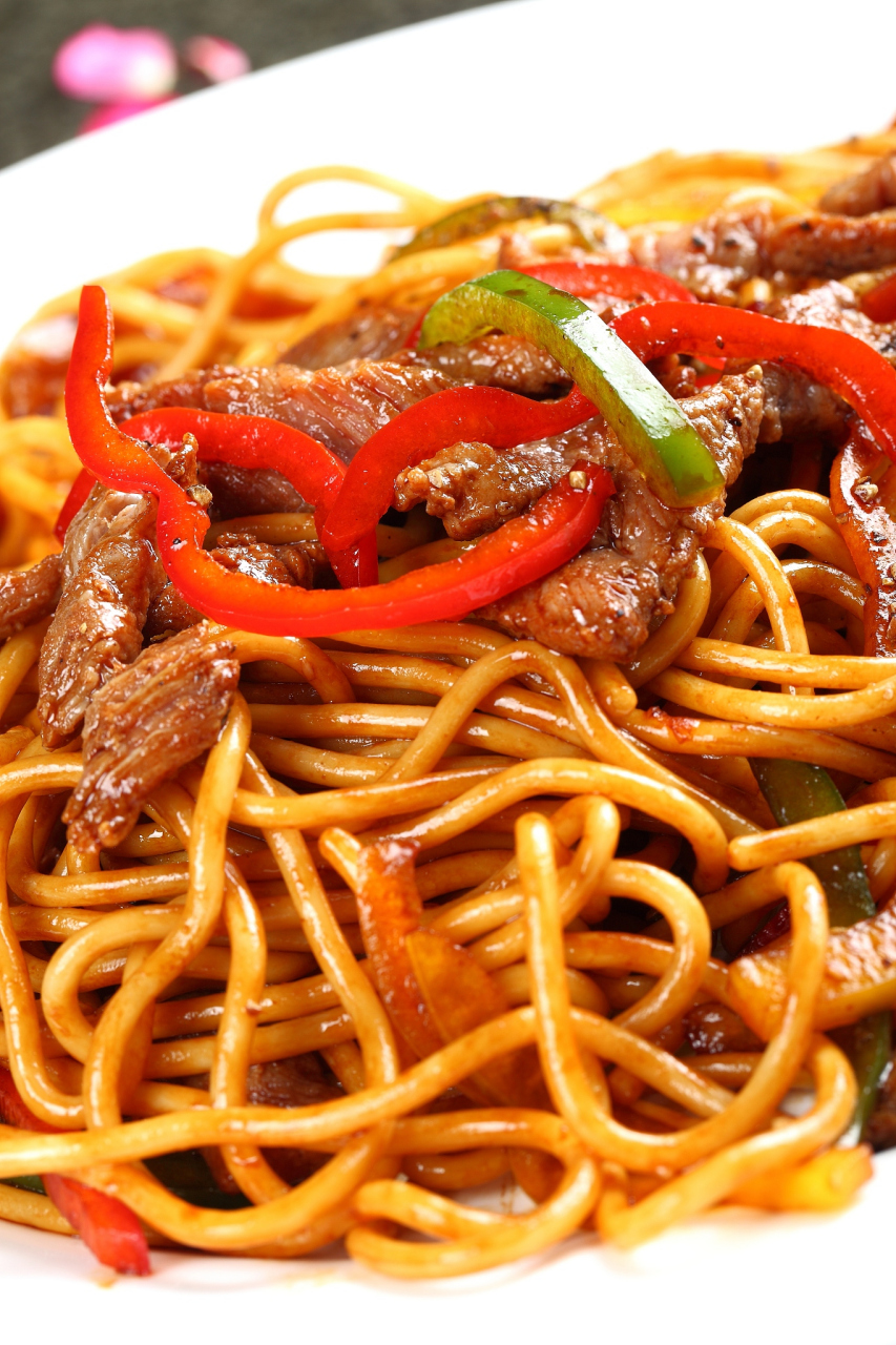 香辣牛肉炒面